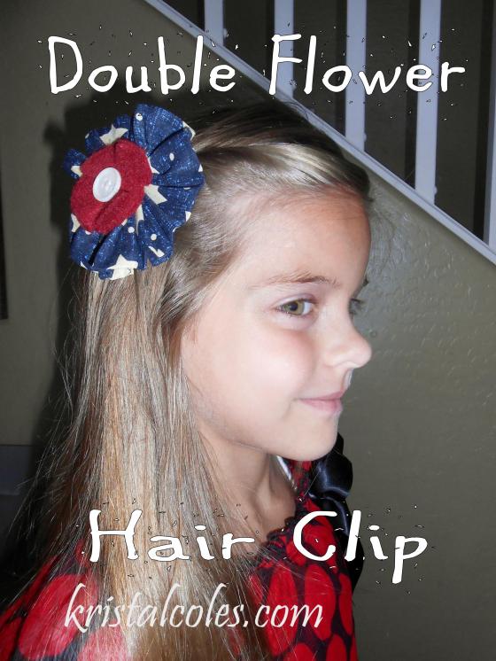 Double Flower Hair Clip - kristalcoles.com